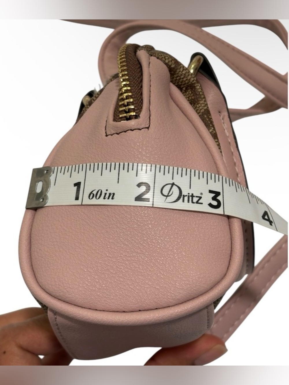 Juicy Couture Brown and Pink Mini Crossbody Satchel - Picture 6 of 7
